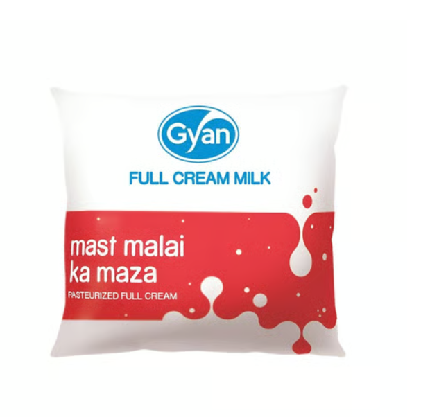 Gyan Full Cream Milk is rich, creamy and nutritious dairy milk with a smooth taste, making it a great choice for daily consumption, tea, coffee, cereals, desserts and cooking.