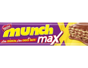 MUNCH Chocolate is a crispy wafer bar covered with delicious chocolate, offering a crunchy texture and satisfying chocolate taste. Perfect for snacking, gifting, travel, or enjoying anytime.