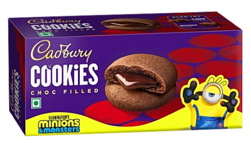 Cadbury Chocobakes Choc-Filled Cookies are crispy, delicious chocolate-filled biscuits with a rich chocolate centre. Perfect for snacking, tea-time, and satisfying chocolate cravings.