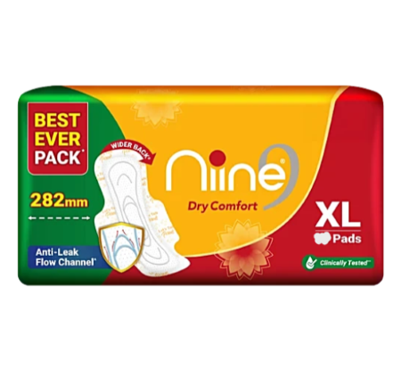 Stay comfortable during your period with Nine Sanitary Pads. Designed for menstrual hygiene and everyday convenience, these sanitary pads are a practical essential for your monthly period care routine. Shop Nine Sanitary Pads online at LAMKAN and enjoy convenient shopping for personal care and hygiene products.