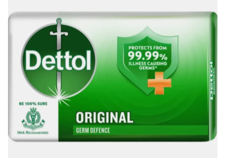 Dettol Soap is a refreshing bathing soap designed for everyday personal hygiene. It helps cleanse the skin, remove dirt and impurities, and provides a clean and fresh feeling after every bath.