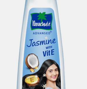 Parachute Jasmine Hair Oil is a nourishing hair care oil enriched with coconut oil and a refreshing jasmine fragrance. It helps keep hair soft, smooth, shiny, and well-nourished, making it suitable for regular hair care.