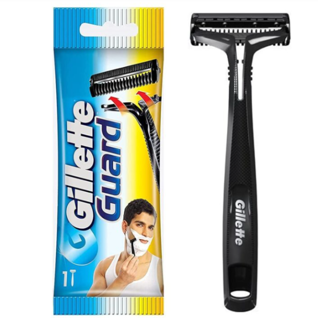 Gillette Guard Razor for Men with a simple single-blade design for convenient, controlled, and comfortable everyday shaving.