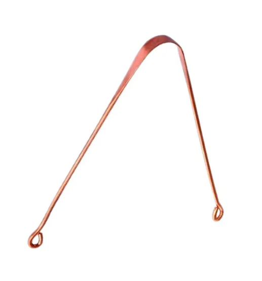 Copper Tongue Cleaner / Copper Tongue Scraper designed for daily tongue cleaning, fresh breath, and improved oral hygiene. Reusable, easy to clean, and convenient for everyday use.