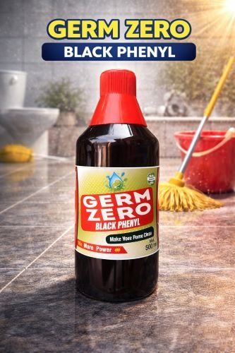 Germ Zero Black Phenyl is a cleaning liquid designed for everyday floor and surface cleaning. It helps keep your home, bathroom, toilet, and other washable floors clean and fresh. A practical choice for regular household and commercial cleaning needs.